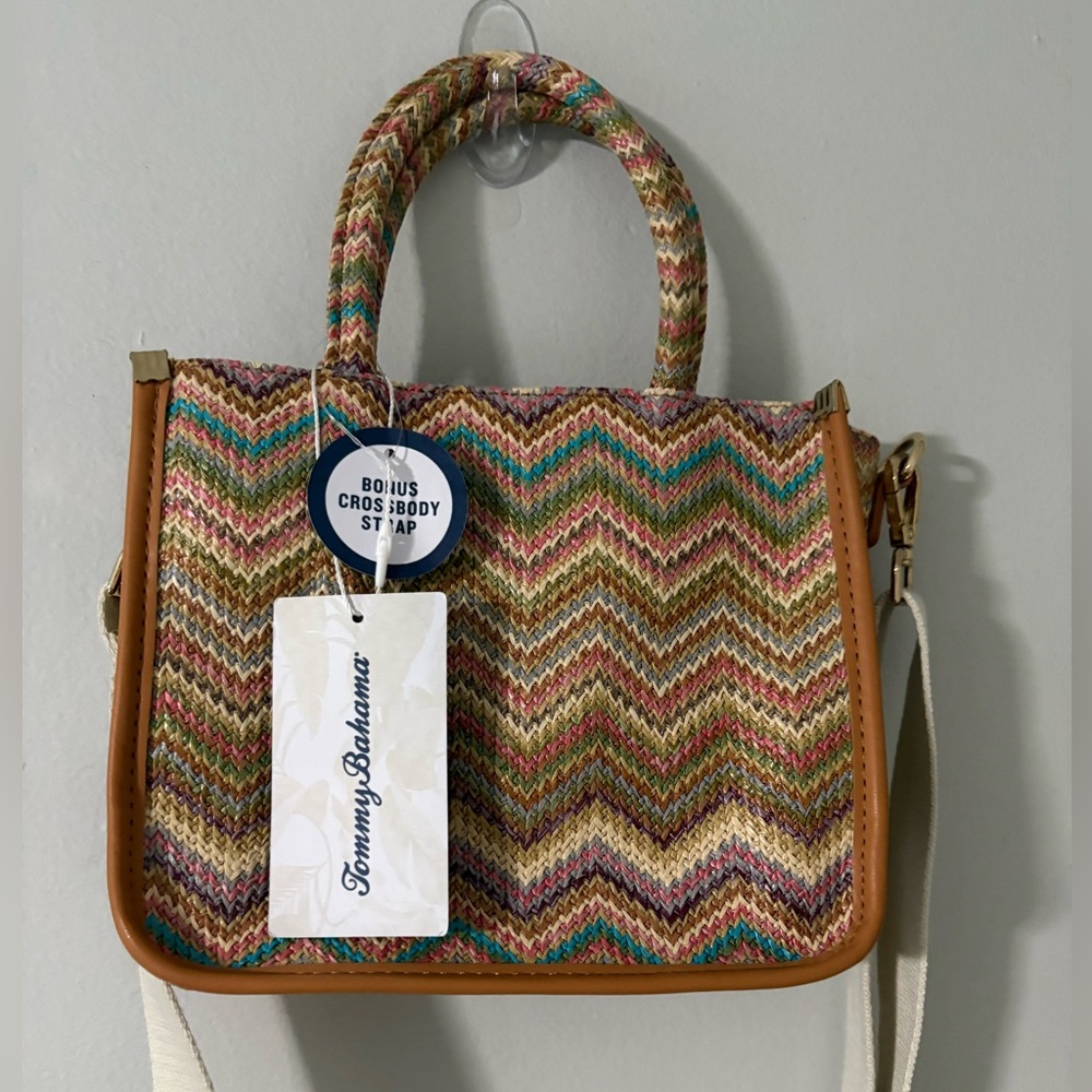 Tommy Bahama Chevron Crossbody Bag - Multicolor